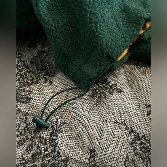 Wilo the Label Fleece Pullover in marigold and teal Women